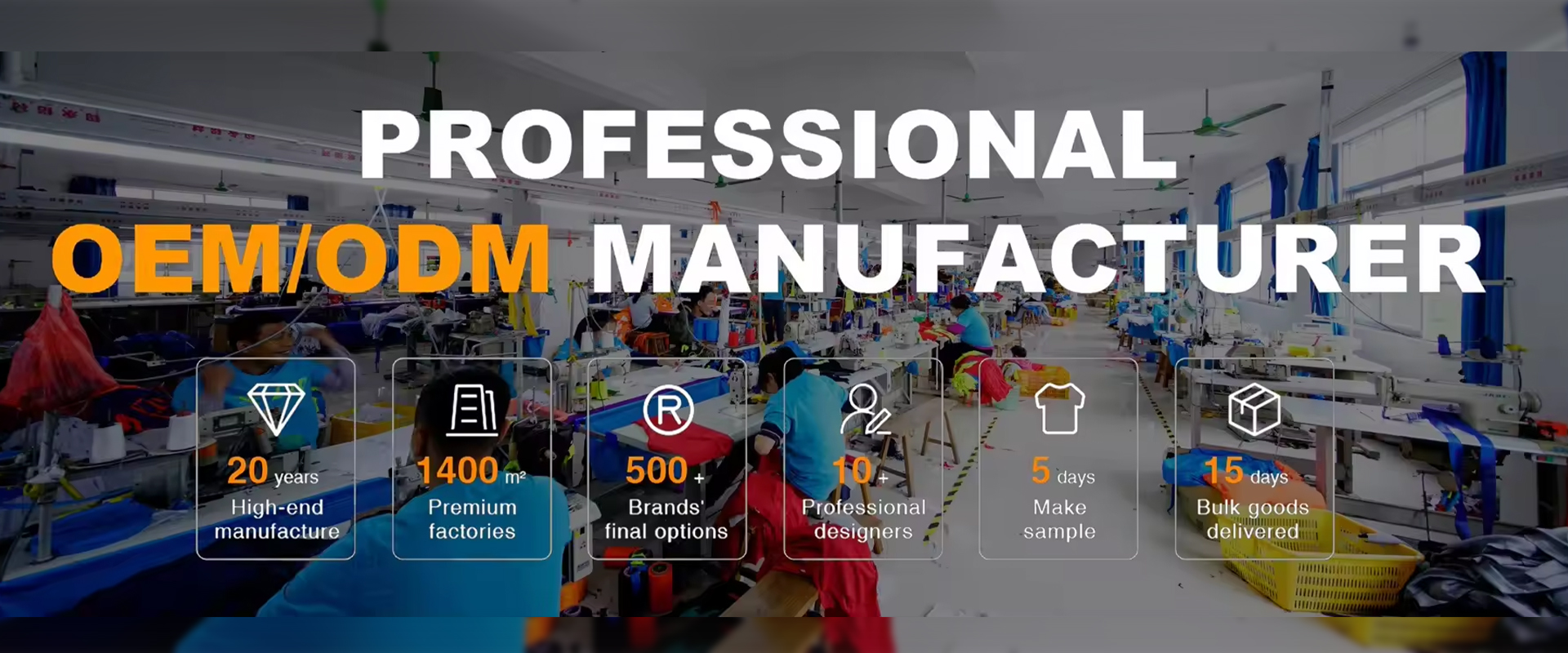 Professional OEM ODM manufacturer banner
